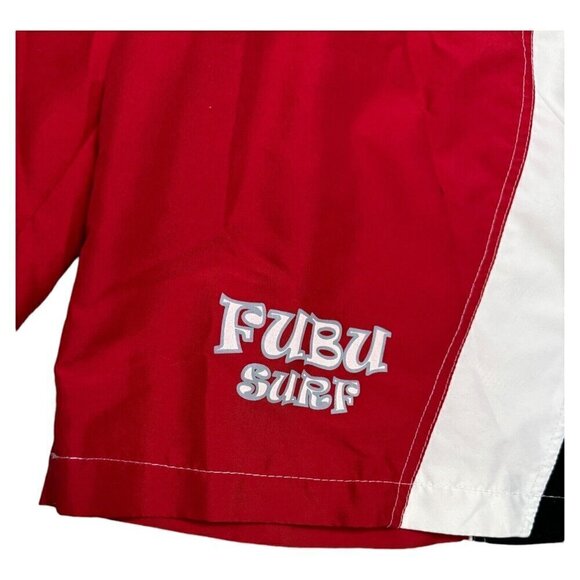 FUBU SURF Vintage Y2K 2000s Surfing Beach Summer Swim Trunks Shorts Small - Picture 5 of 5